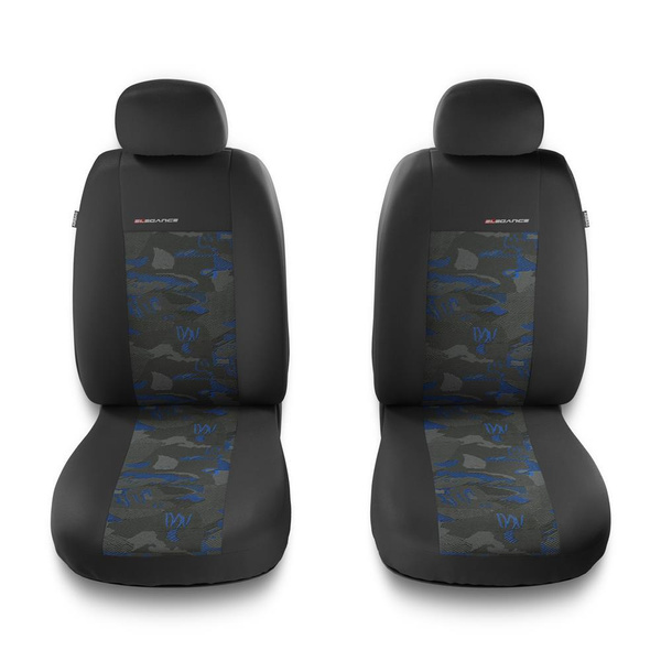 Fundas universales para asientos de coche para Chevrolet Rezzo (2004-2008) - 2UNE-BL