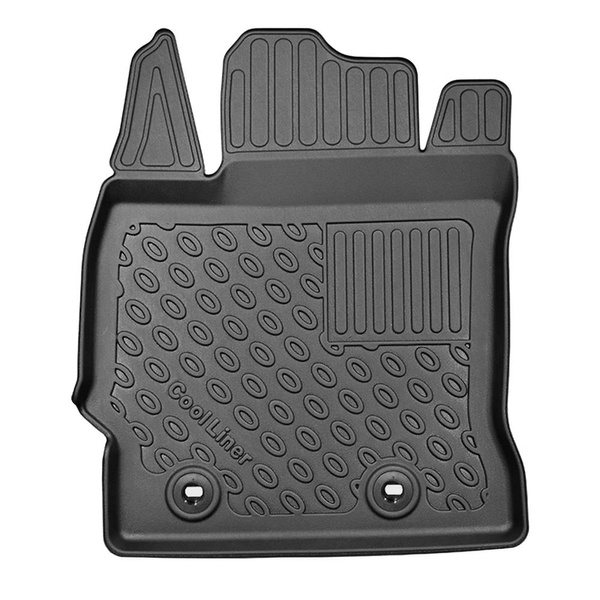 Conjunto de alfombrilla para maletero y alfombrillas para el interior del coche TPE para: Toyota Auris II Touring Sports (07.2013-12.2018) - maletero superior; para vehículos con doble suelo de maletero; también para híbridos