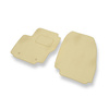 Alfombrillas de Velour adecuadas para Ford Mondeo IV Hatchback, Familiar, Berlina (2007-2014) - alfombras para coche - Premium color beige
