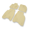 Alfombrillas de Velour adecuadas para Honda Civic VIII Coupé, Hatchback, Berlina (2006-2011) 3 puertas, 5 puertas - alfombras para coche - Premium color beige