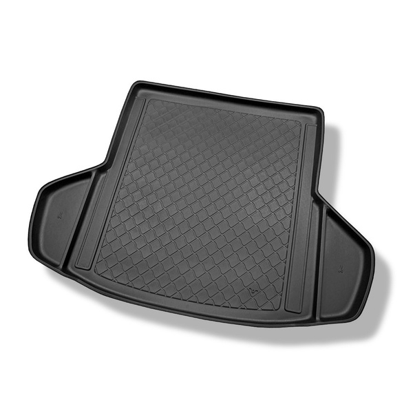 Alfombra para maletero adecuada para Toyota Avensis III Familiar (01.2009-08.2018) - Protector maletero - Alfombrilla maletero antideslizante - también para modelos con carriles de sujeción; compartimentos desmontables