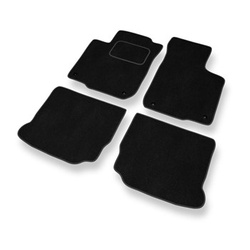 Alfombrillas de Velour adecuadas para Volkswagen Golf IV Hatchback, Cabrio, Variant (1997-2006) - alfombras para coche - Premium color negro
