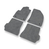 Alfombrillas de Velour adecuadas para Mazda 2 I Hatchback (2003-2007) - alfombras para coche - Premium color gris