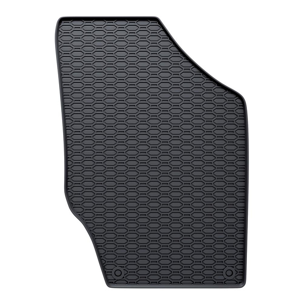 Alfombrillas de goma adecuadas para Citroen C4 Hatchback (2001-2010) - alfombras para coche - negro - 4 unidades