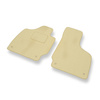 Alfombrillas de Velour adecuadas para Audi TT II 8J Coupé, Roadster (2006-2014) - alfombras para coche - Premium color beige