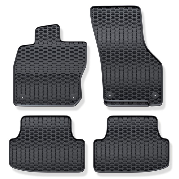 Alfombrillas de goma adecuadas para Audi A3 8Y (2020-....) - alfombras para coche - negro