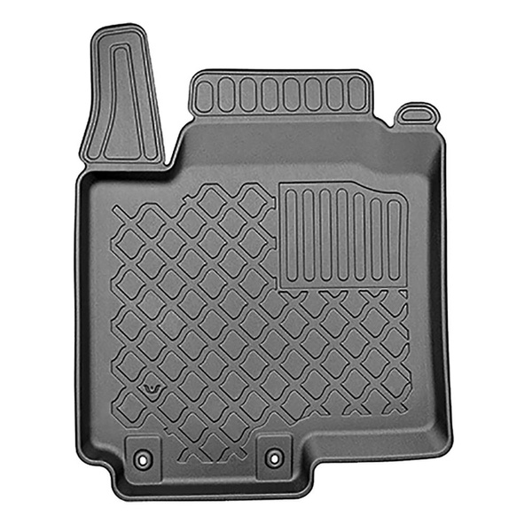 Conjunto de alfombrilla para maletero y alfombrillas para el interior del coche TPE para: Hyundai i20 III BC3 Hatchback (10.2020-....) - maletero superior; doble suelo en la posición superior; también para híbridos; con subwoofer