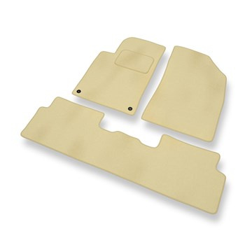 Alfombrillas de Velour adecuadas para Peugeot 508 (2011-2017) - alfombras para coche - Premium color beige