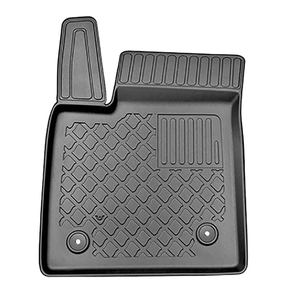 Conjunto de alfombrilla para maletero y alfombrillas para el interior del coche TPE para: Ford Focus IV Hatchback (09.2018-....) - parte inferior del maletero; sin rueda de repuesto provisional; también con tracción híbrida