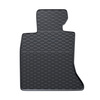 Alfombrillas de goma adecuadas para BMW 5 F10, F11 Berlina, Touring (2013-2017) - alfombras para coche - negro - 4 unidades