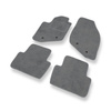 Alfombrillas de Velour adecuadas para Volvo V70 II Familiar (2000-2007) - alfombras para coche - Premium color gris
