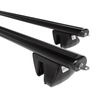 Portaequipajes de techo adecuadas para Fiat Fiorino III Furgoneta (2008-2011) - baca negra para coche - barras para techo de coche - railing - aluminio