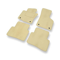 Alfombrillas de Velour adecuadas para Volkswagen Passat B6 Berlina, Variant (2005-2010) - alfombras para coche - Premium color beige