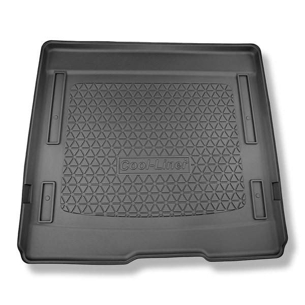 Alfombra para maletero adecuada para Volkswagen ID. Buzz Furgoneta (05.2022-....) - Protector maletero - Alfombrilla maletero antideslizante - 5 plazas; distancia entre ejes corta; también con panel Multi-flex