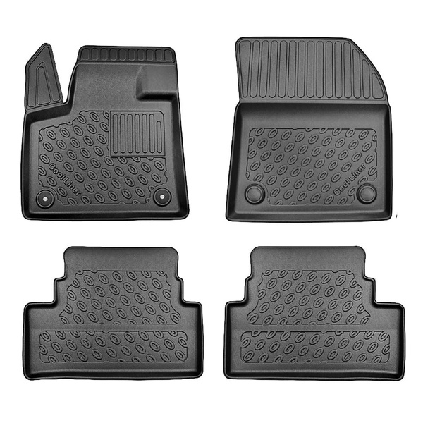 Alfombrillas de TPE adecuadas para Opel Grandland X, I SUV (10.2017-09.2024) - sin Hi-Fi-System FOCAL; no adecuado para versión Plug-in híbrida - alfombras para coche