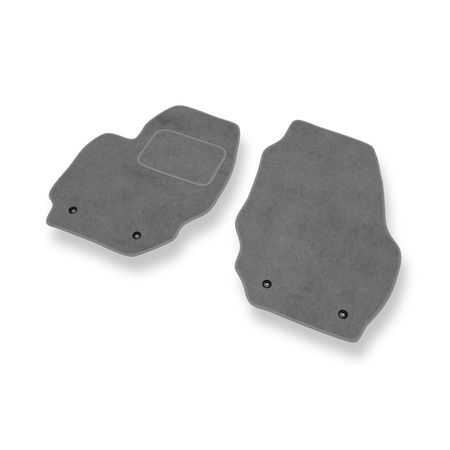 Alfombrillas de Velour adecuadas para Volvo XC70 II (2007-2016) - alfombras para coche - Premium color gris