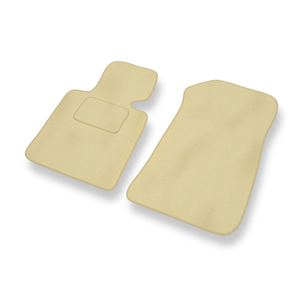 Alfombrillas de Velour adecuadas para BMW X1 I E84 SAV (2009-2015) - alfombras para coche - Premium color beige