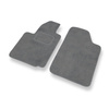 Alfombrillas de Velour adecuadas para Citroen C2 Hatchback (2003-2010) - alfombras para coche - Premium color gris