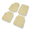 Alfombrillas de Velour adecuadas para Alfa Romeo 75 Berlina (1985-1992) - alfombras para coche - Premium color beige