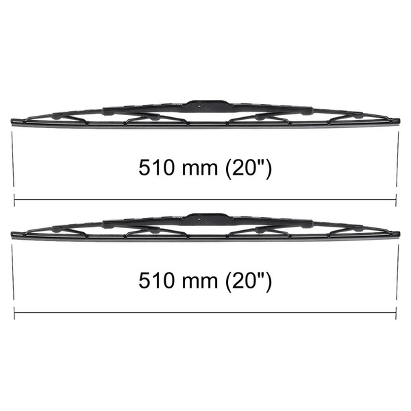 Escobillas limpiaparabrisas para la luna delantera para Daewoo Nubira Hatchback, Familiar, Berlina (1997-2003) - escobillas estándar