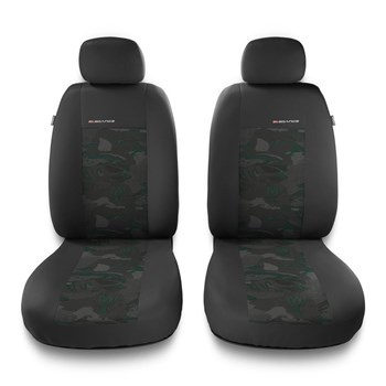 Fundas universales para asientos de coche para Fiat Albea I, II (2002-2010) - 2UNE-GR