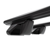 Portaequipajes de techo adecuadas para Dacia Duster II SUV (2018-2024) - baca negra para coche - barras para techo de coche - railing - aluminio