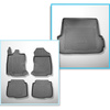 Conjunto de alfombrilla para maletero y alfombrillas para el interior del coche TPE para: Subaru Outback VI (BT) Familiar (05.2021-....) - con/sin subwoofer