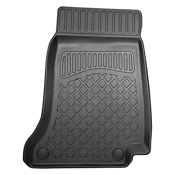 Conjunto de alfombrilla para maletero y alfombrillas para el interior del coche TPE para: Mercedes-Benz Classe C W205 Berlina (03.2014-11.2020) - asientos traseros reclinables (abatibles); compartimento derecho desmontable en modelos con red lateral