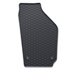Alfombrillas de goma adecuadas para Seat Ibiza III Hatchback (2002-2008) - alfombras para coche - negro - 4 unidades