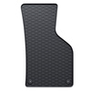 Alfombrillas de goma adecuadas para Volkswagen Jetta V Berlina, Variant (2005-2010) - alfombras para coche - negro - 4 unidades