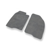 Alfombrillas de Velour adecuadas para Ford Fusion I Monovolumen (2002-2005) - alfombras para coche - Premium color gris
