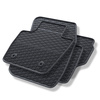 Alfombrillas de goma adecuadas para Ford Mondeo V Hatchback, Familiar, Berlina (2014-2021) - alfombras para coche - negro - 4 unidades