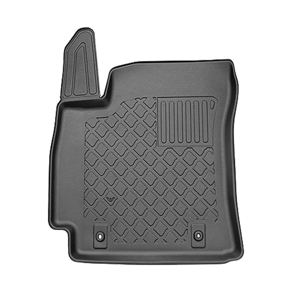 Conjunto de alfombrilla para maletero y alfombrillas para el interior del coche TPE para: Hyundai Kona II SUV (04.2023-....) - maletero superior; suelo móvil en la posición superior; con y sin subwoofer; no para la versión eléctrica; también híbridos