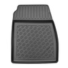 Conjunto de alfombrilla para maletero y alfombrillas para el interior del coche TPE PREMIUM para: Ford Fiesta VII Hatchback (07.2017-2023) - parte inferior del maletero; modelos sin base móvil en el maletero; también con tracción híbrida