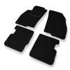 Alfombrillas de Velour adecuadas para Fiat Punto IV Hatchback (2012-2018) - alfombras para coche - Premium color negro