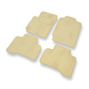 Alfombrillas de Velour adecuadas para Suzuki Grand Vitara II SUV (2005-2014) - alfombras para coche - Premium color beige