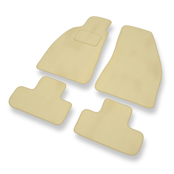 Alfombrillas de Velour adecuadas para Alfa Romeo Spider V Cabrio (1994-2006) - alfombras para coche - Premium color beige