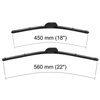 Escobillas limpiaparabrisas para la luna delantera para Fiat Punto II Hatchback, Furgoneta (1999-2003) - escobillas plana
