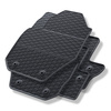 Alfombrillas de goma adecuadas para Volvo S60 II Berlina (2010-2019) - alfombras para coche - negro - 4 unidades