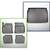 Conjunto de alfombrilla para maletero y alfombrillas para el interior del coche TPE para: Citroen E-C4 III Hatchback (12.2020-2024) - maletero superior; suelo móvil en la posición superior