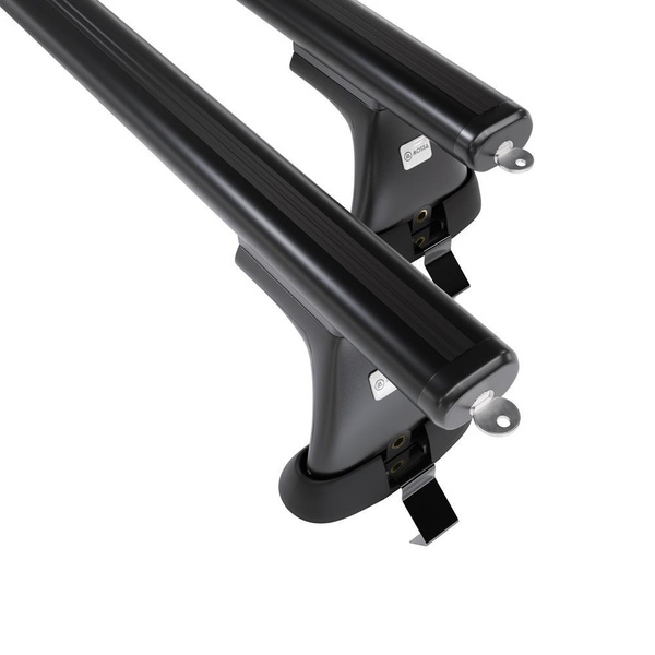 Portaequipajes de techo adecuadas para Ford Mondeo mk V Berlina (2014-2022) - baca negra para coche - barras para techo de coche - sin puntos de montaje - aluminio