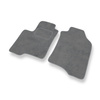 Alfombrillas de Velour adecuadas para Fiat Panda III Hatchback, Furgoneta (2012-....) - alfombras para coche - Premium color gris