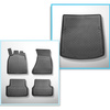 Conjunto de alfombrilla para maletero y alfombrillas para el interior del coche TPE para: Audi A6 C7 Sedan (03.2011-05.2018) - también versión Quattro