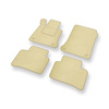 Alfombrillas de Velour adecuadas para Mercedes-Benz GLK X204 SUV (2009-2015) - alfombras para coche - Premium color beige