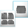 Conjunto de alfombrilla para maletero y alfombrillas para el interior del coche TPE PREMIUM para: Citroen C5 Aircross SUV (02.2019-....) - parte superior del maletero (entrada de carga plana); base móvil en la posición más alta; no adecuado para versión P