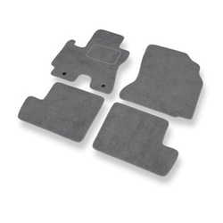 Alfombrillas de Velour adecuadas para Toyota RAV4 II SUV (2000-2005) - alfombras para coche - Premium color gris