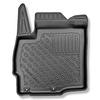 Alfombrillas de TPE adecuadas para Mitsubishi Outlander III SUV (09.2012-10.2021) - no adecuado para versión híbrida; sin la tercera fila - alfombras para coche