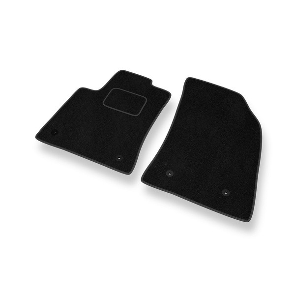 Alfombrillas de Velour adecuadas para Opel Crossland X SUV (2017-2021) - alfombras para coche - Premium color negro