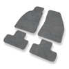 Alfombrillas de Velour adecuadas para Alfa Romeo Spider V Cabrio (1994-2006) - alfombras para coche - Premium color gris