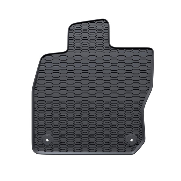 Alfombrillas de goma adecuadas para Volkswagen Golf VIII eTSI MHEV Variant (2020-....) - alfombras para coche - negro - 4 unidades